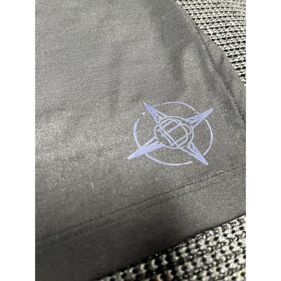 B Draddy Polo Shirt Mens Large Black Sport Performance Collared Golf SS Red - Picture 7 of 7